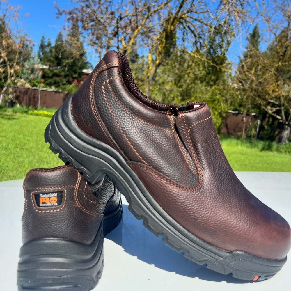 Timberland PRO Brown Slip-On Work Loafers - Picture 6 of 7